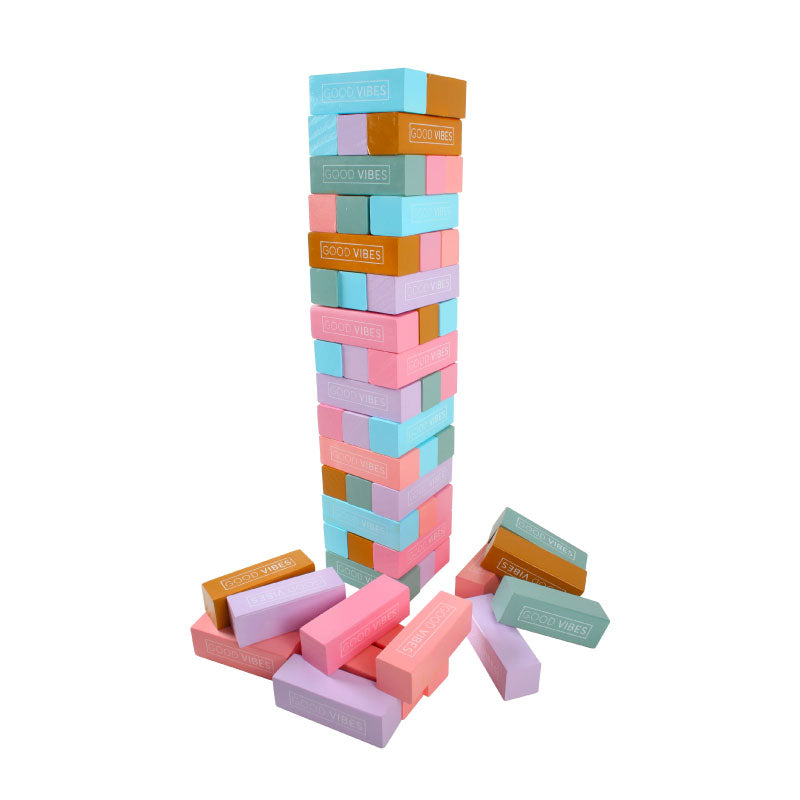 Jumbo Toppling Tower 54 Pieces Pine Wood 79x12cm