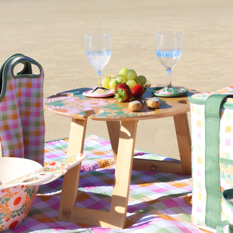 Picnic Spring Floral Foldable Table