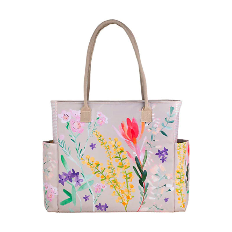 Wildflowers Insulated Large Zip Tote Bag 21L