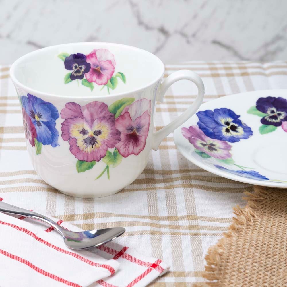 Pansy - Breakfast Cup & Saucer