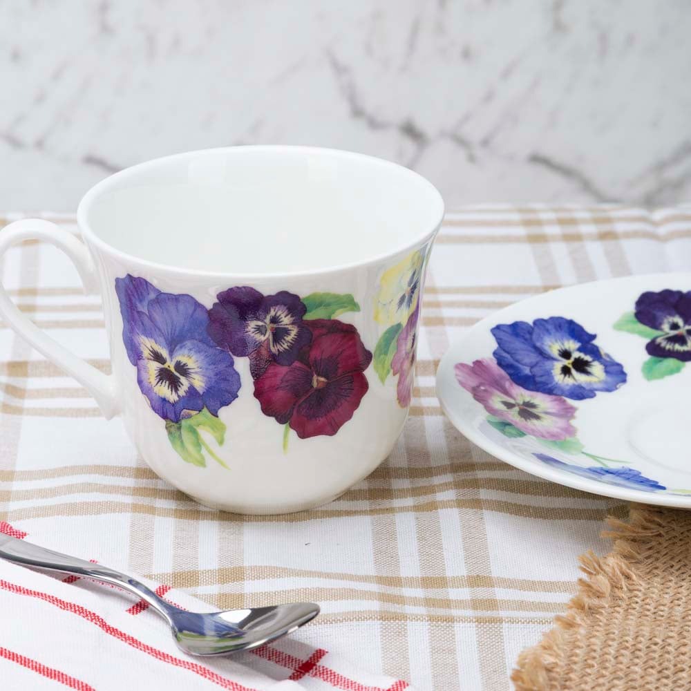Pansy - Breakfast Cup & Saucer