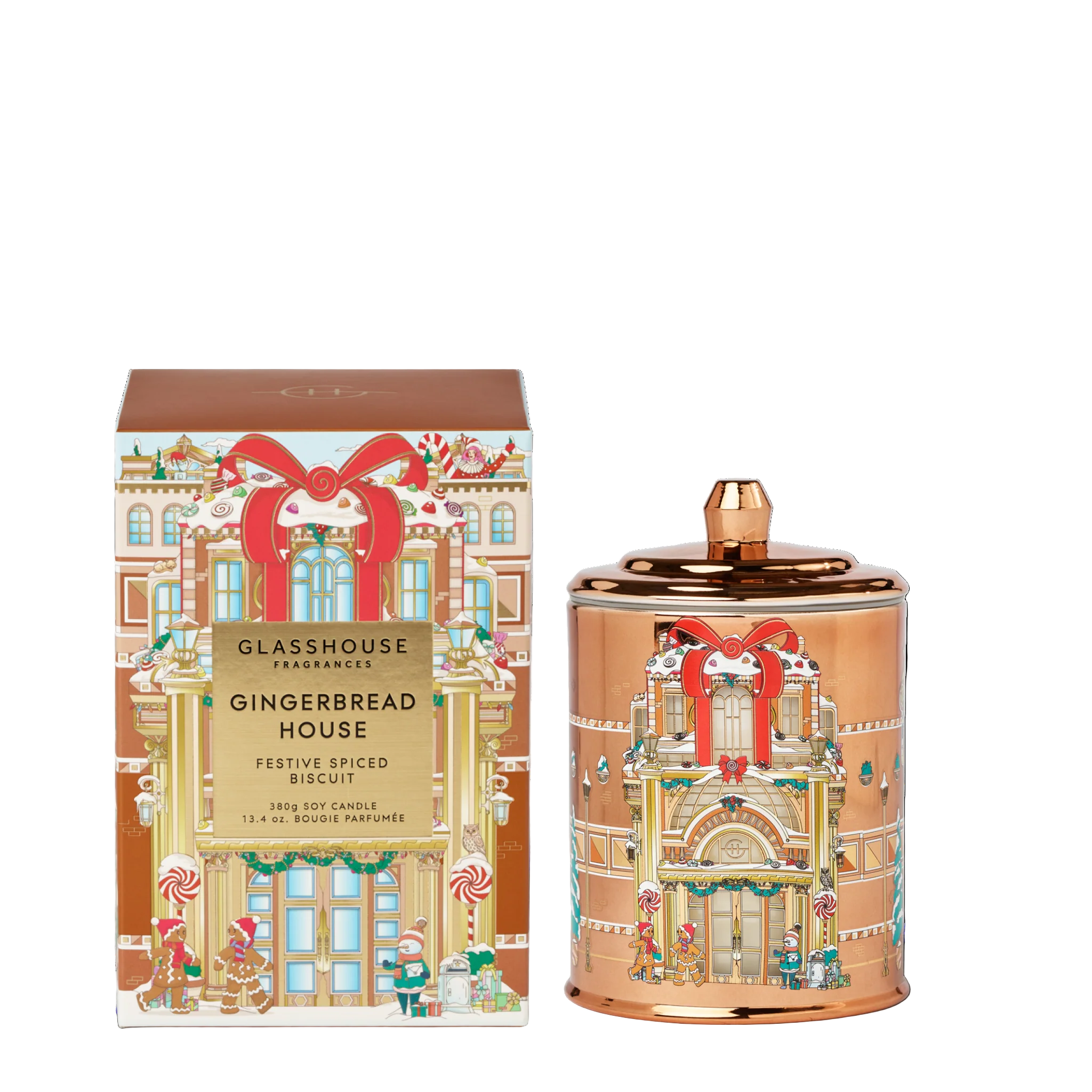 Gingerbread House 380gm Candle