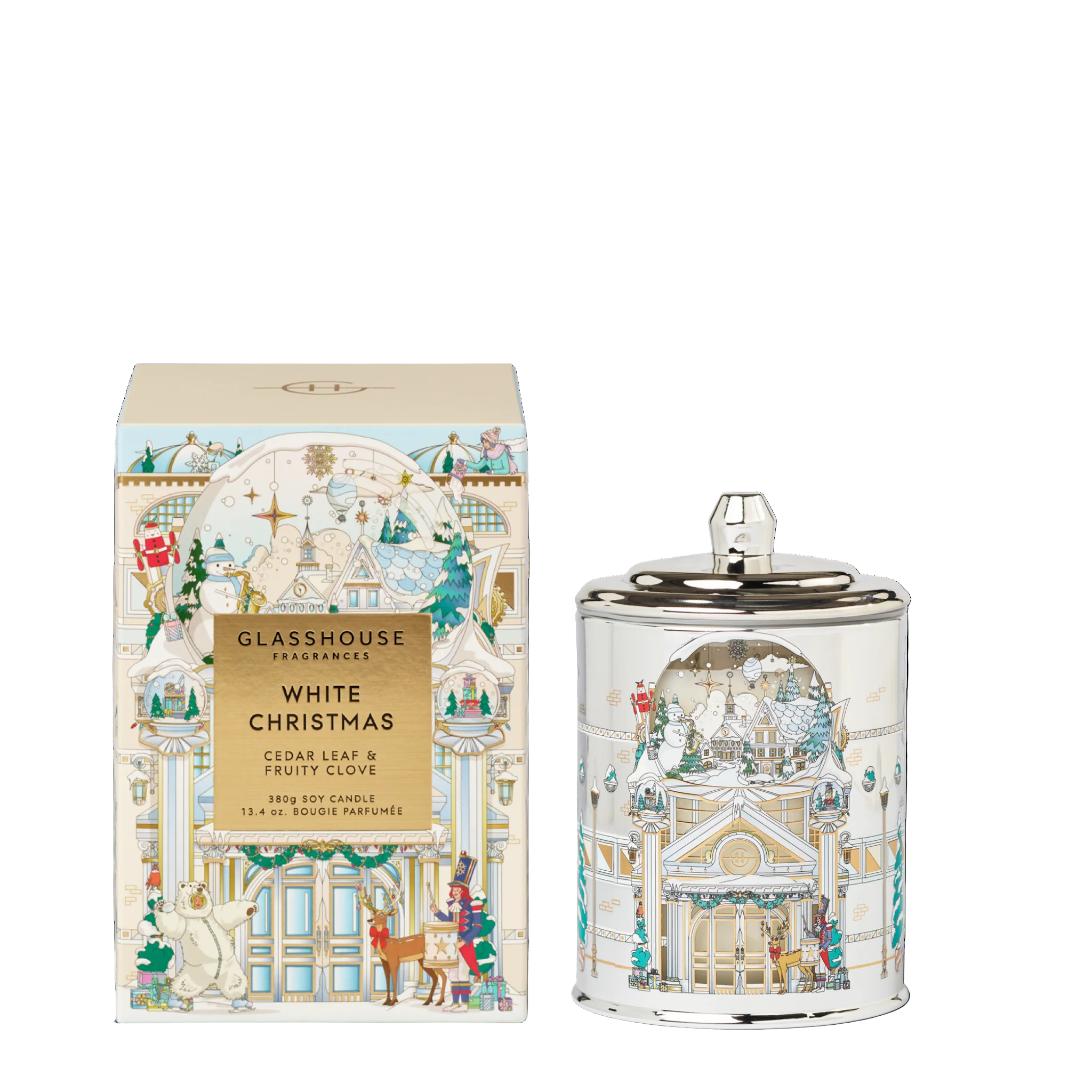 White Christmas 380gm Candle