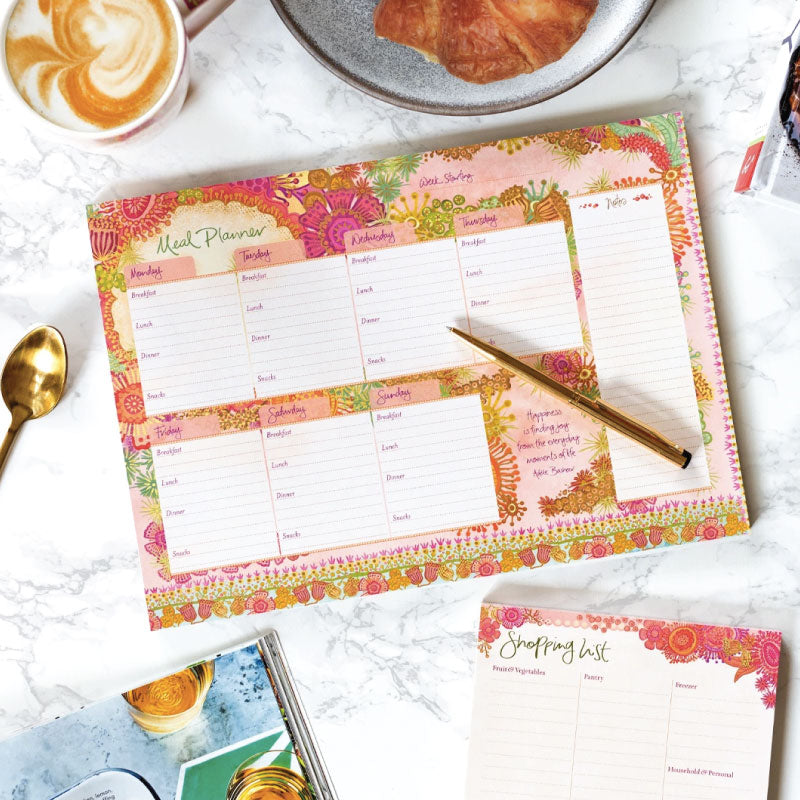 Bloom A4 Meal Planner