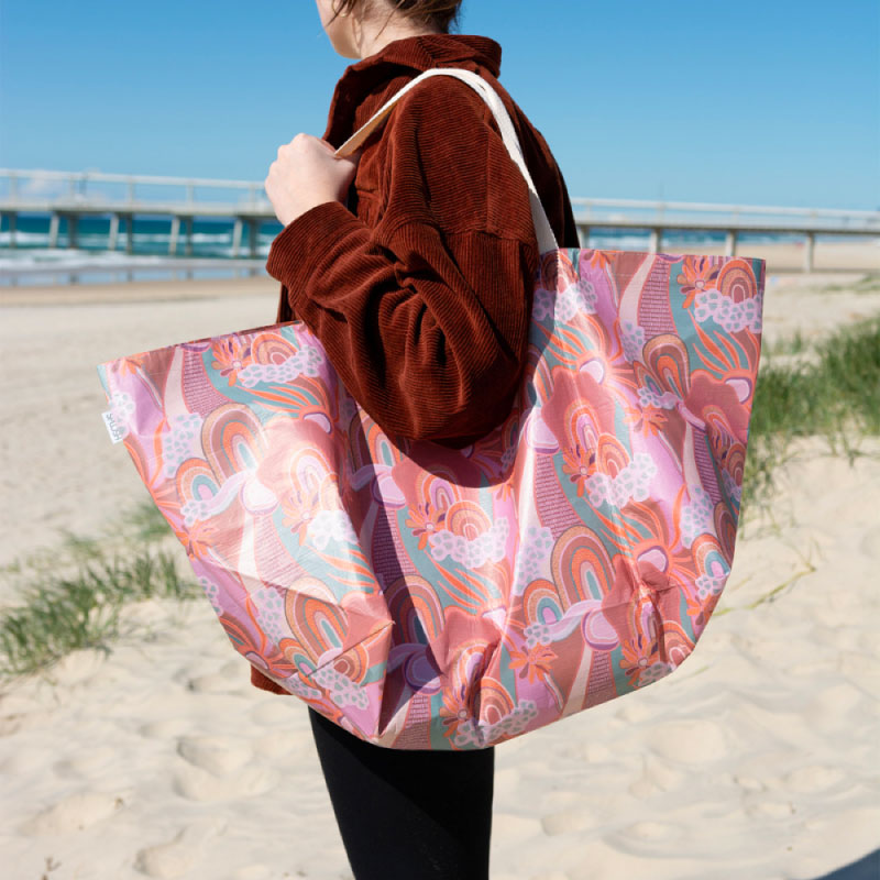 Picnic Abstract Beach Bag