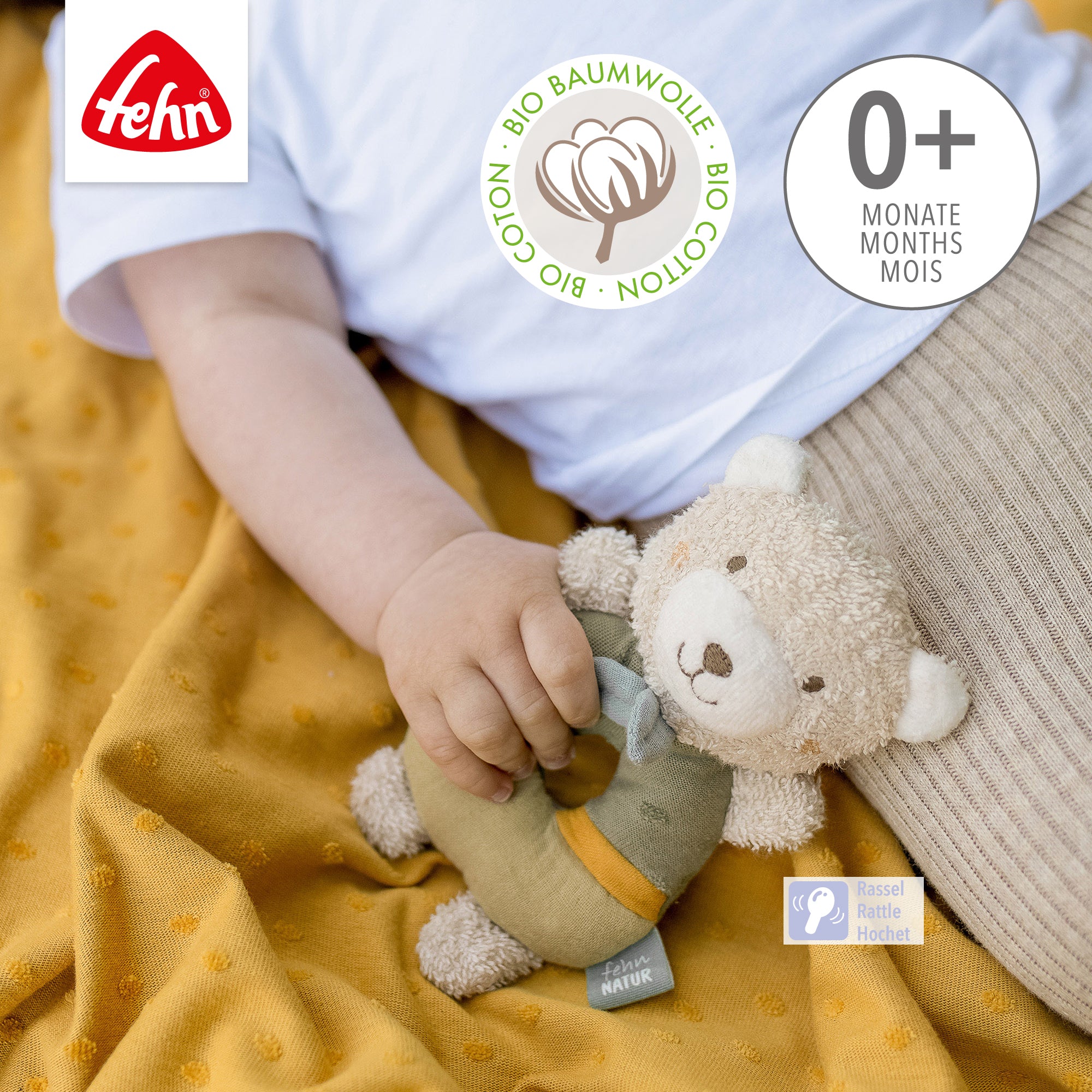 Soft Ring Rattle Bear
