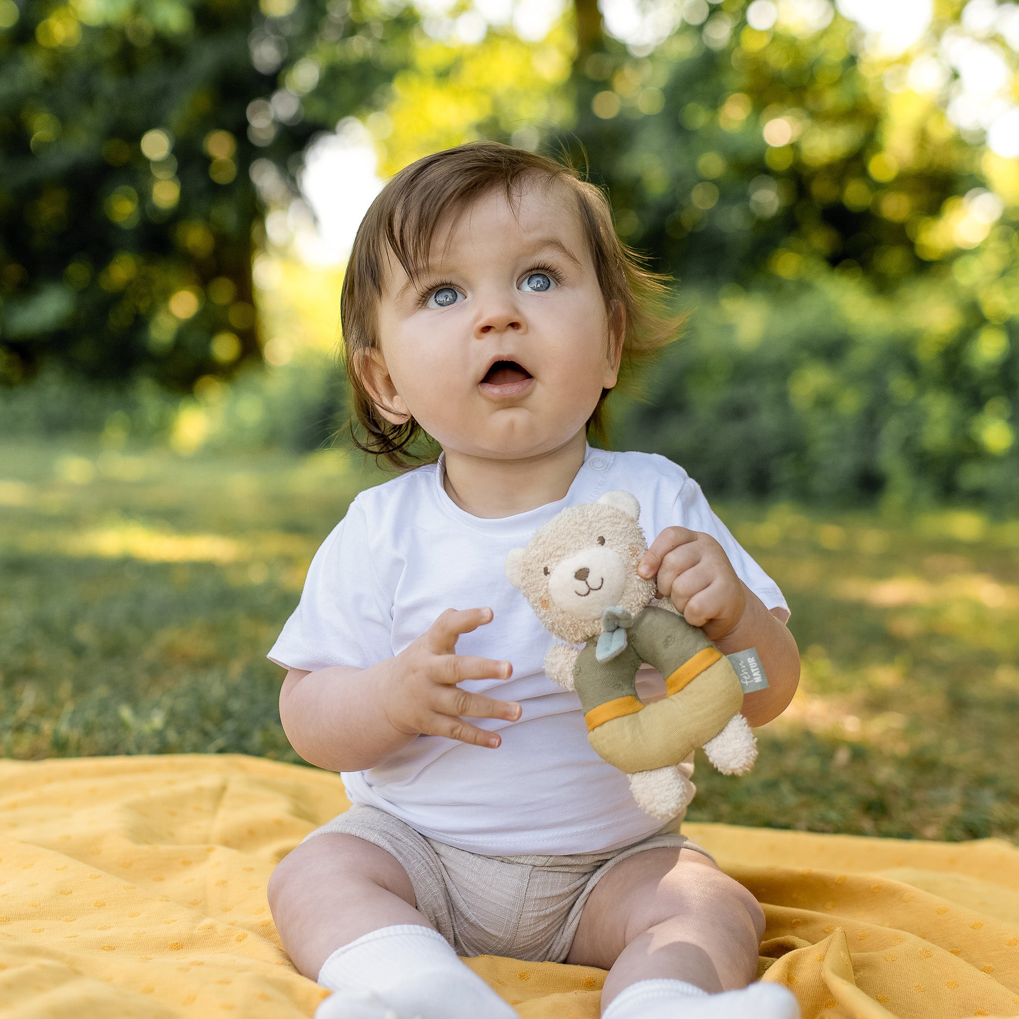 Soft Ring Rattle Bear