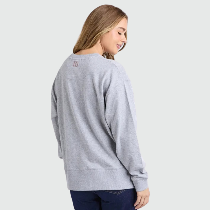 Effortless Contrast Crew - Grey Marble 18