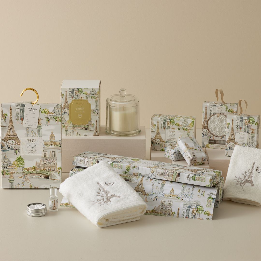 Amour Scented Soap Gift Set of 2 - French Linen Scent