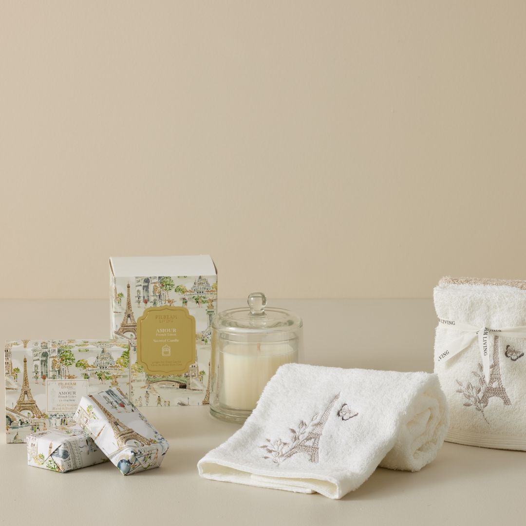 Amour Scented Soap Gift Set of 2 - French Linen Scent