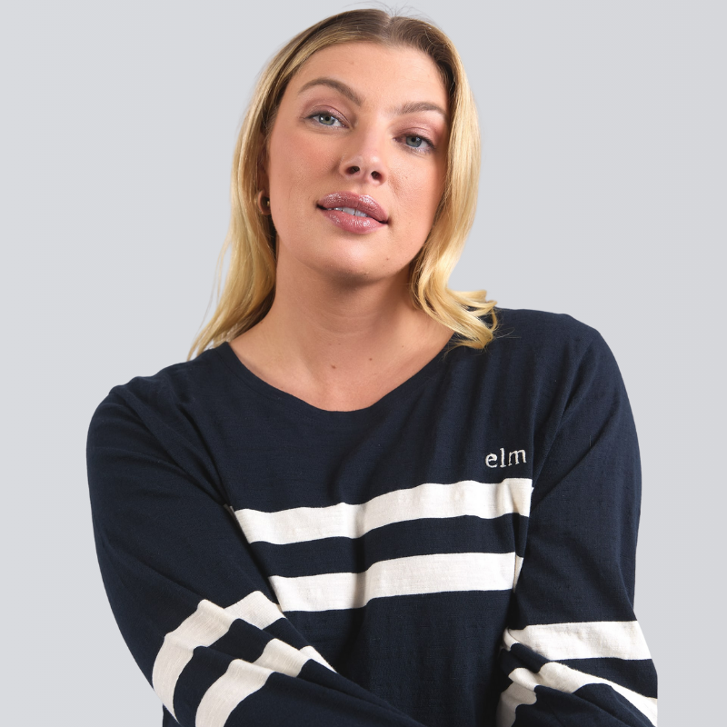 Adora Long Sleeve Tee Navy