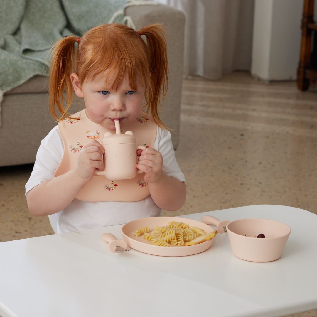 Waddling Around Silicone Bib