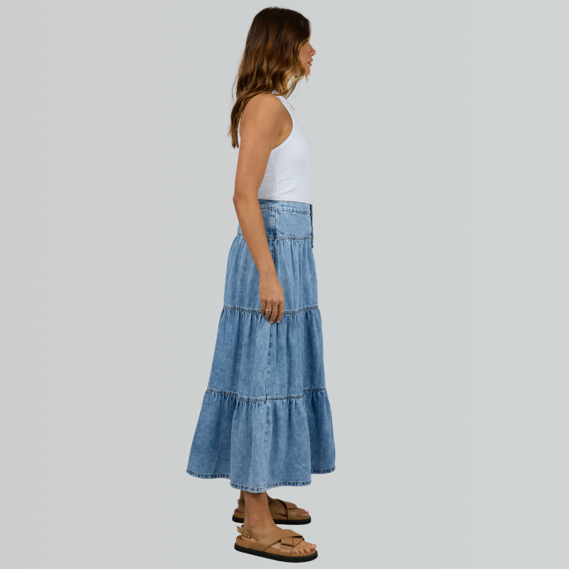 Maxi Skirt..Light Blue