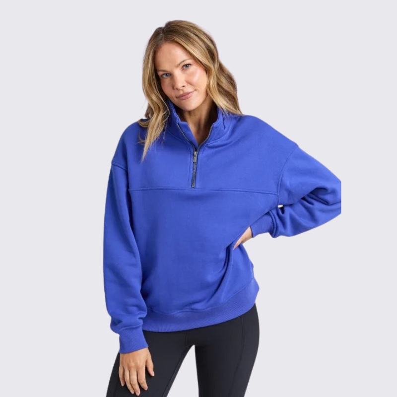 College Zip Crew  - Dazzling Blue