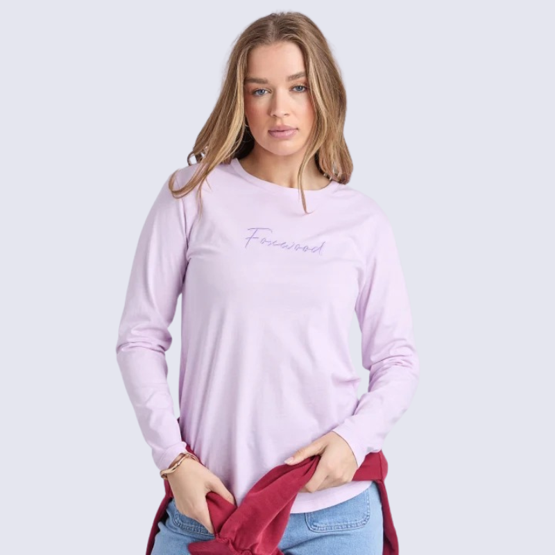Signature Long Sleeve Tee /Orchid