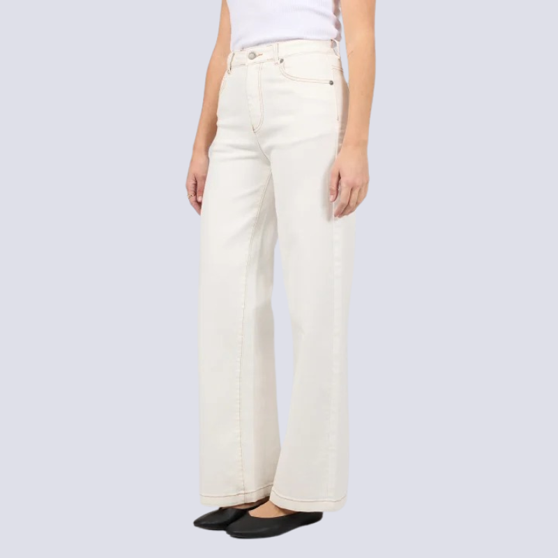 Jacqui Wide Leg Vintage White