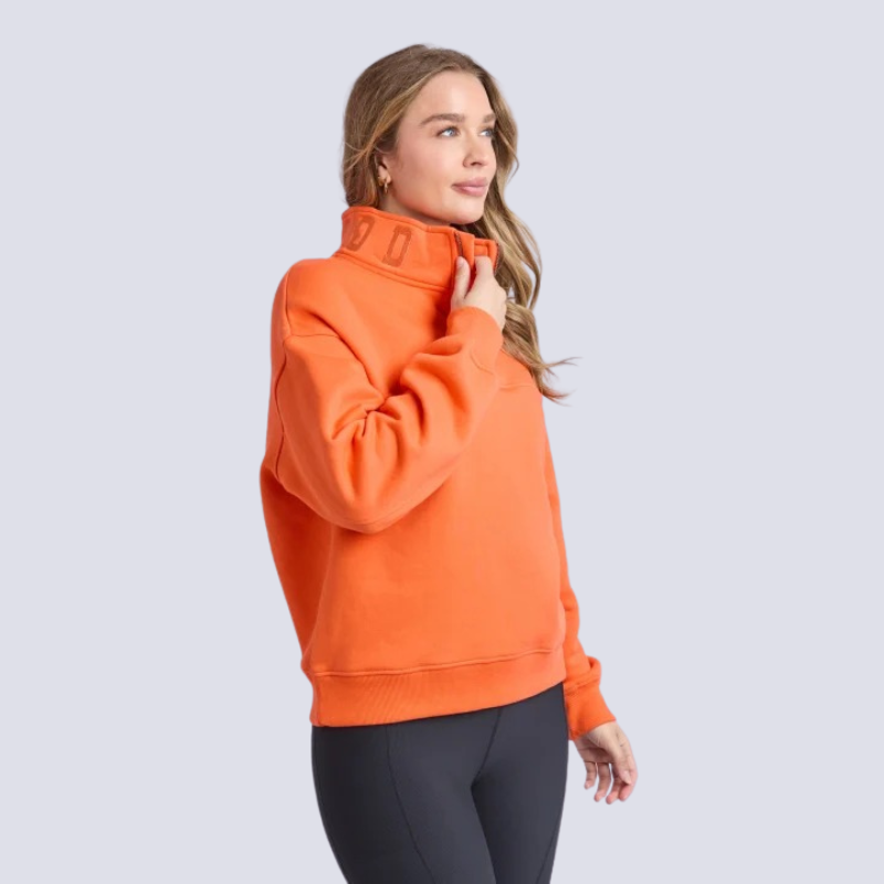 College Zip Crew Orange