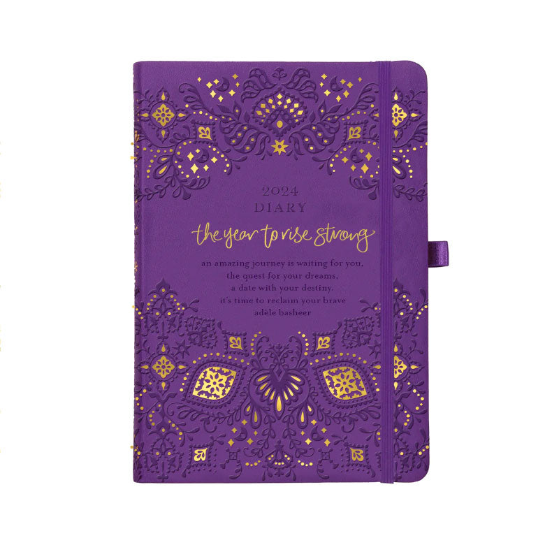 2024 Diary the Year to rise strong - Violet.