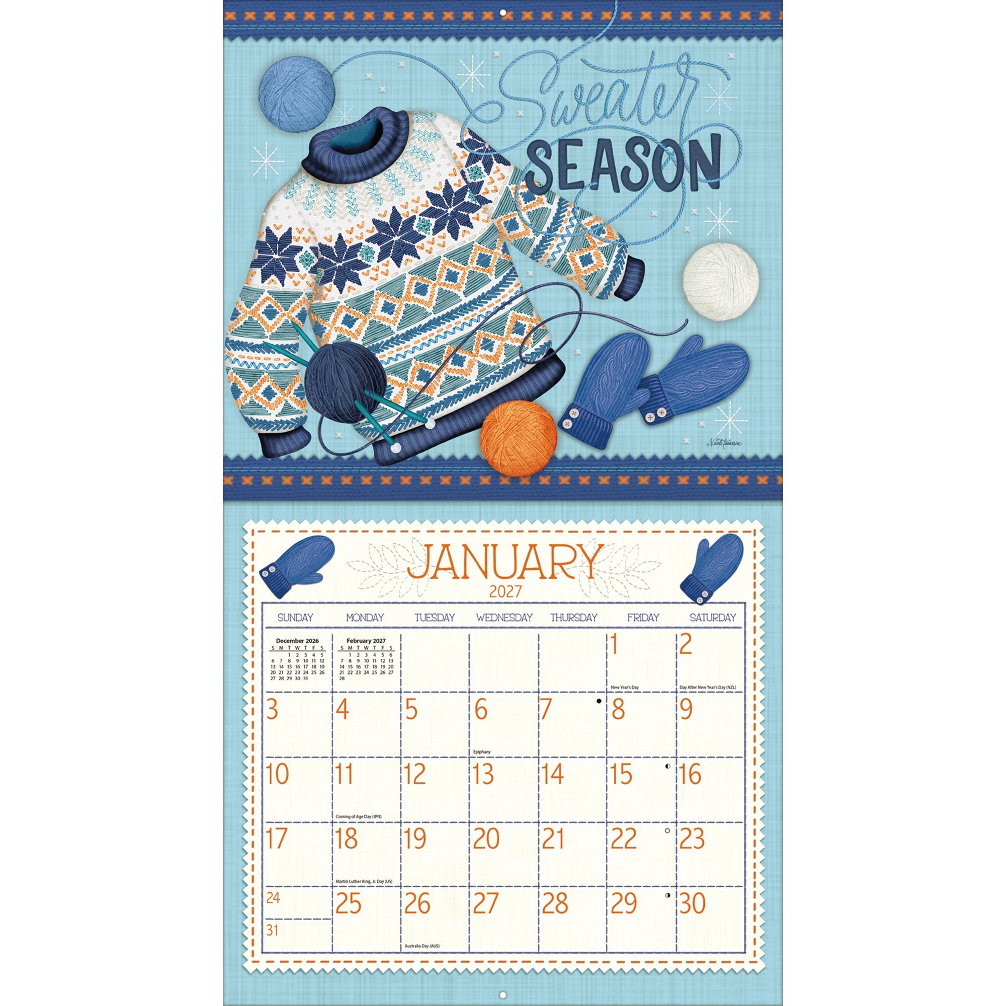 Handmade Happinesss 2027 Calendar