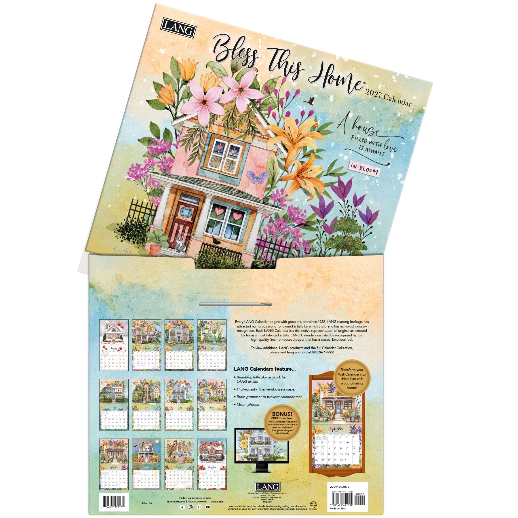 Bless This Home 2027 Calendar