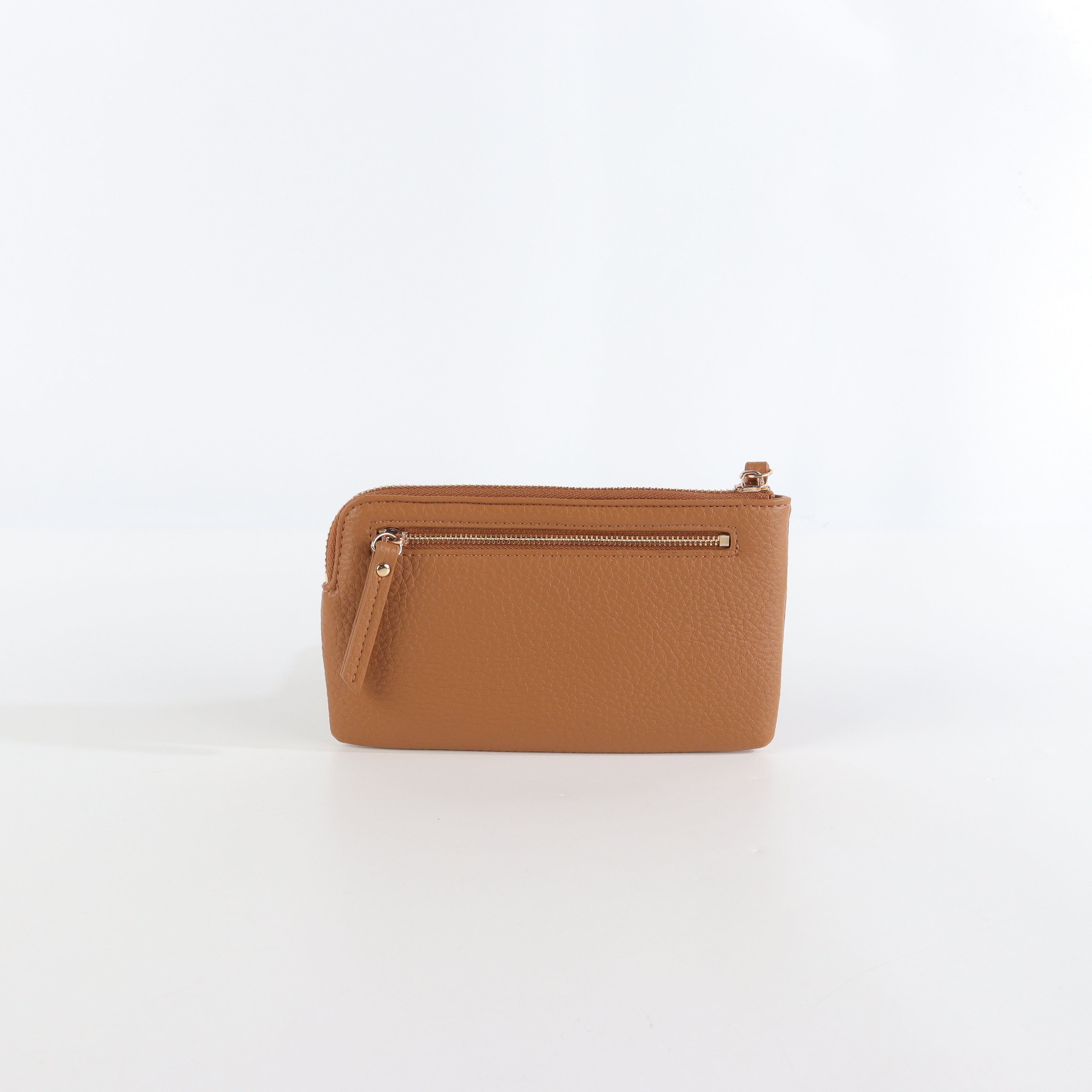Yve Top Zip Multi Wallet - Tan