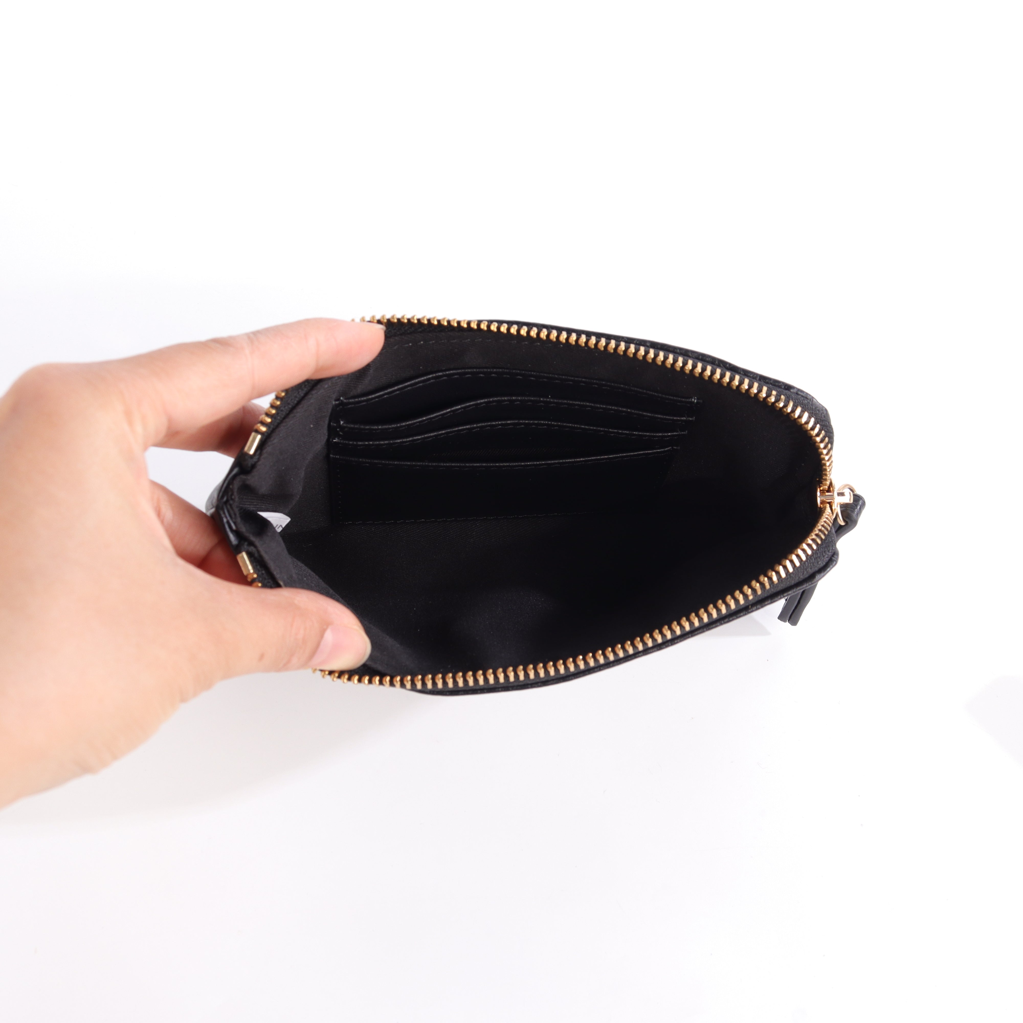 Yve Top Zip Multi Wallet - Black