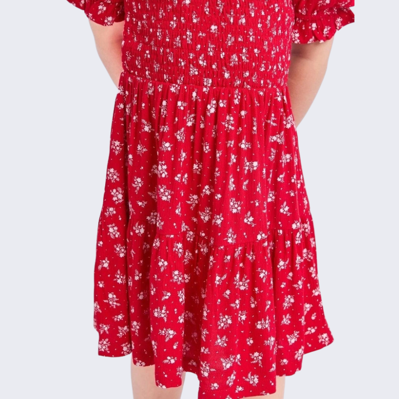 Poppy Shirred Dress