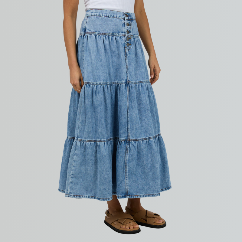 Maxi Skirt..Light Blue