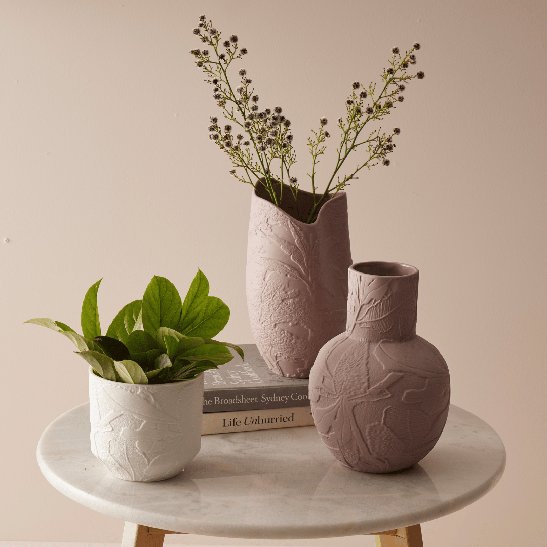 Banksia Organic Vase Wisteria