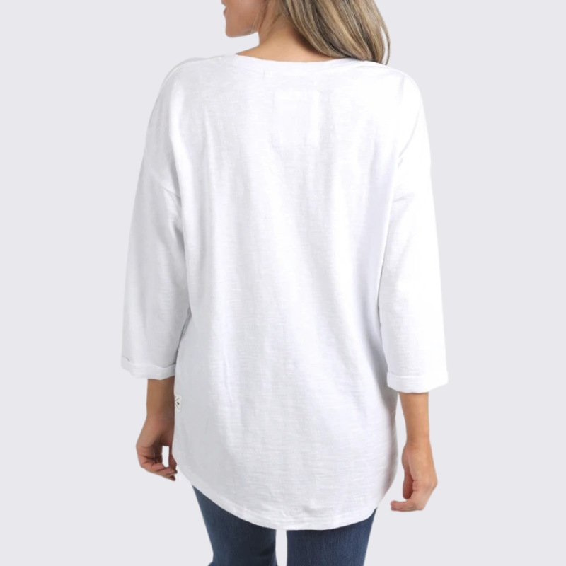 Annie 3/4 slv Tee
