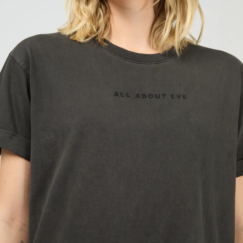 Eve Girl Washed Tee Washed Black