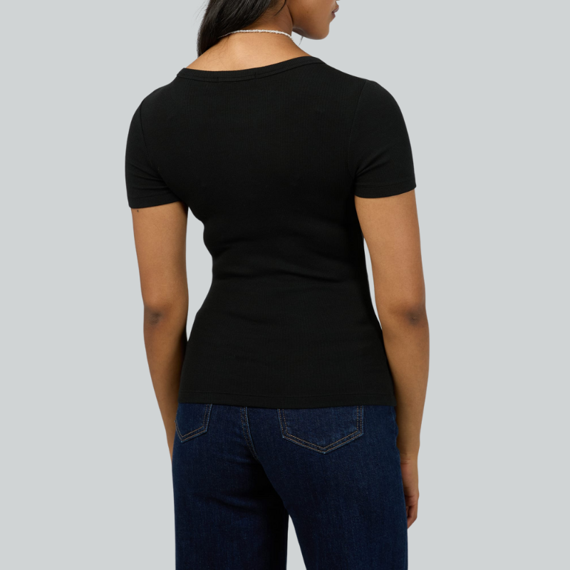 Icon Tee Black Size 10