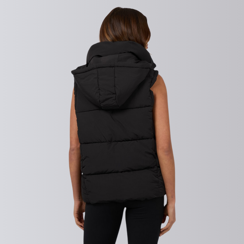 Remi Luxe Puffer Vest Black