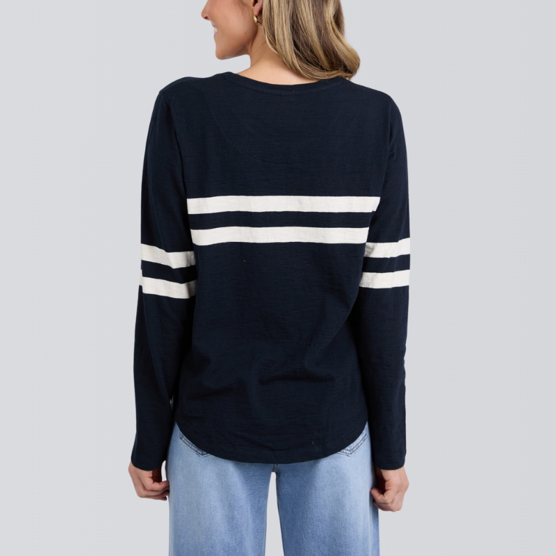 Adora Long Sleeve Tee Navy