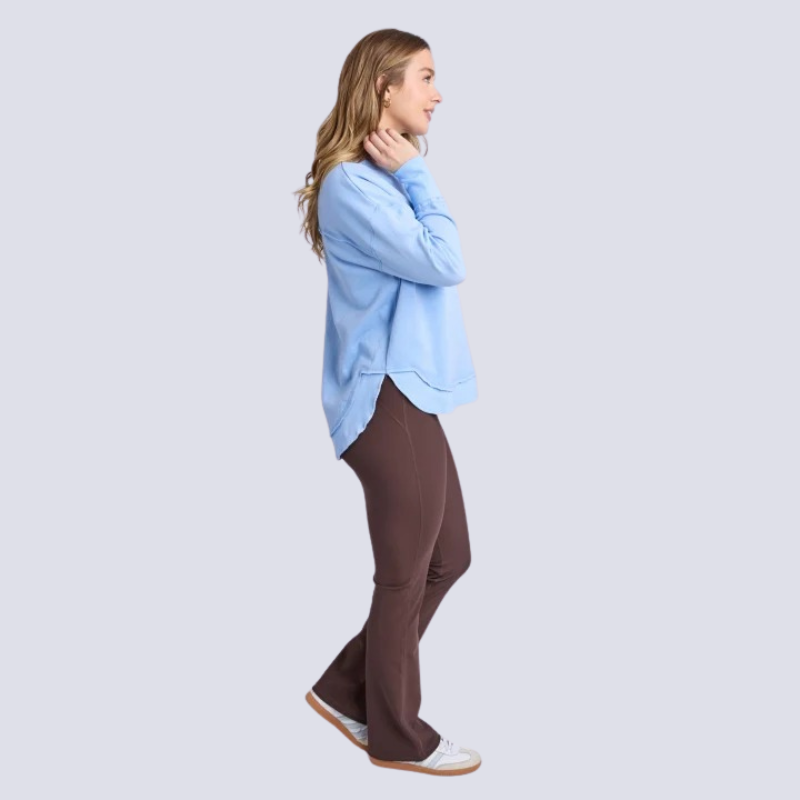Simplified Metalic Crew Blue/Lemon