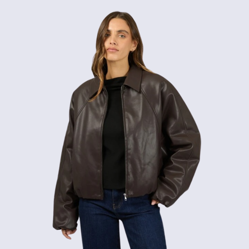 Carmen Pu Bomber - Chocolate
