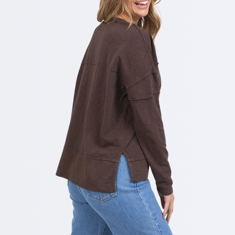 Jayne Throw On Top Coffee Bean