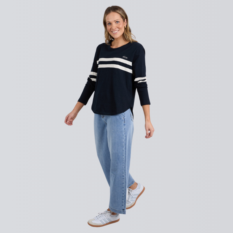 Adora Long Sleeve Tee Navy