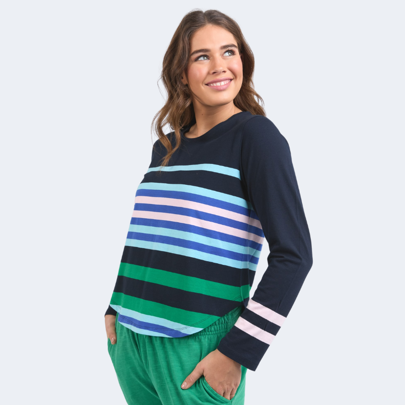 Medley Stripe L/S Tee