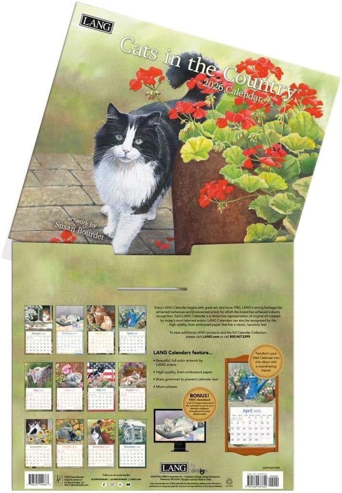 Cat in the Country Calendar 2026
