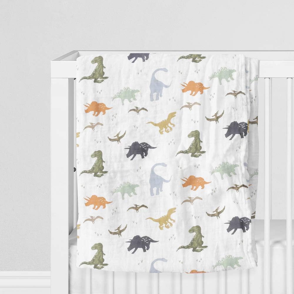 Muslin Wrap & New Arrival Card Dinosaurs
