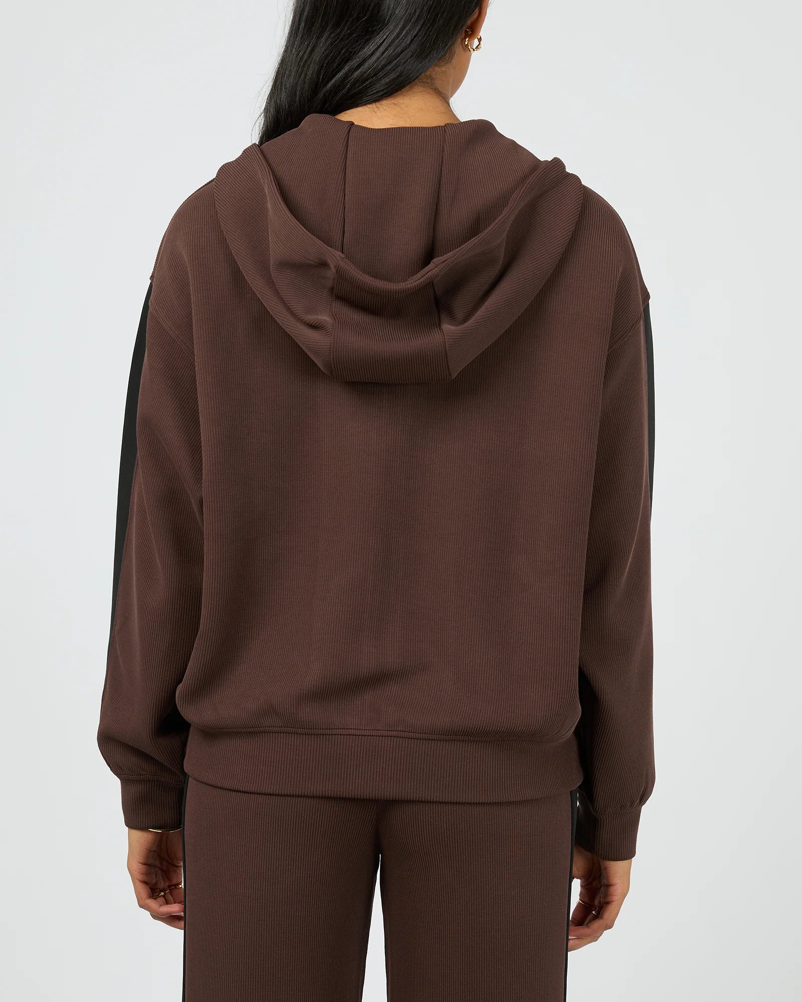 Lounge Zip Hood Brown