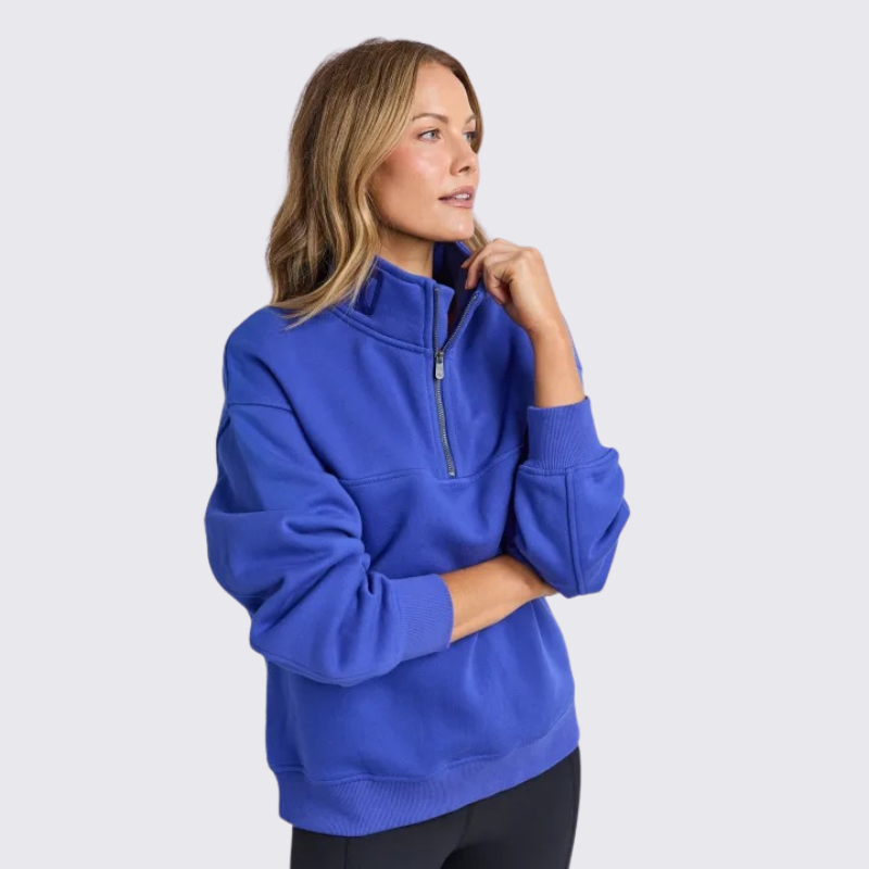 College Zip Crew  - Dazzling Blue
