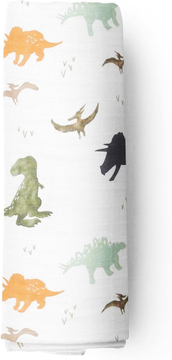 Muslin Wrap & New Arrival Card Dinosaurs