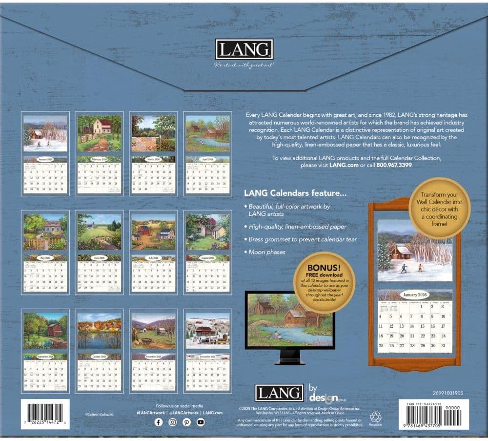 Country Living Calendar 2026
