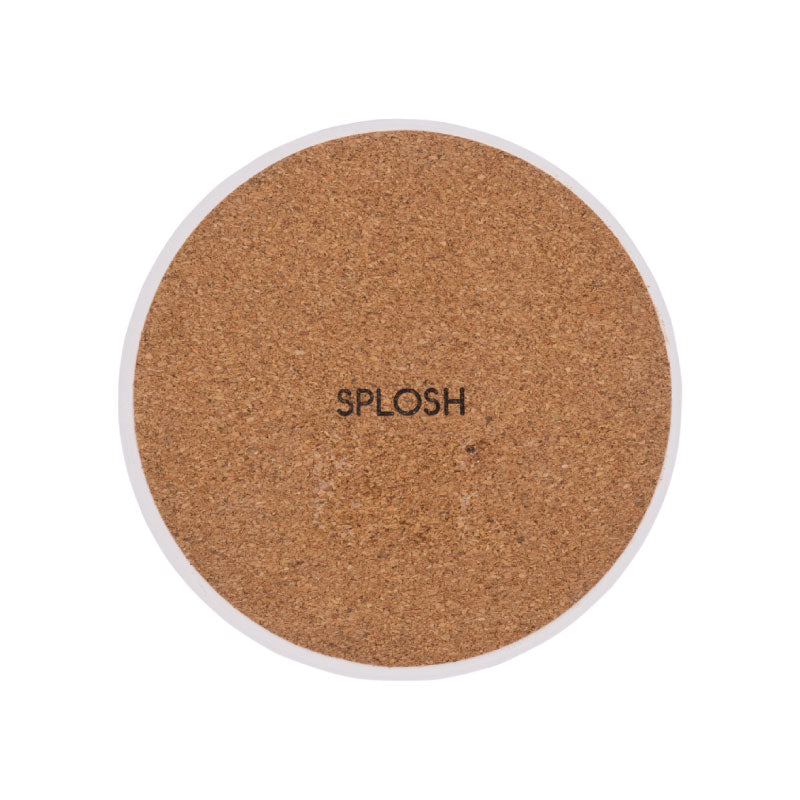 Amber Garden Pattern Ceramic Coaster
