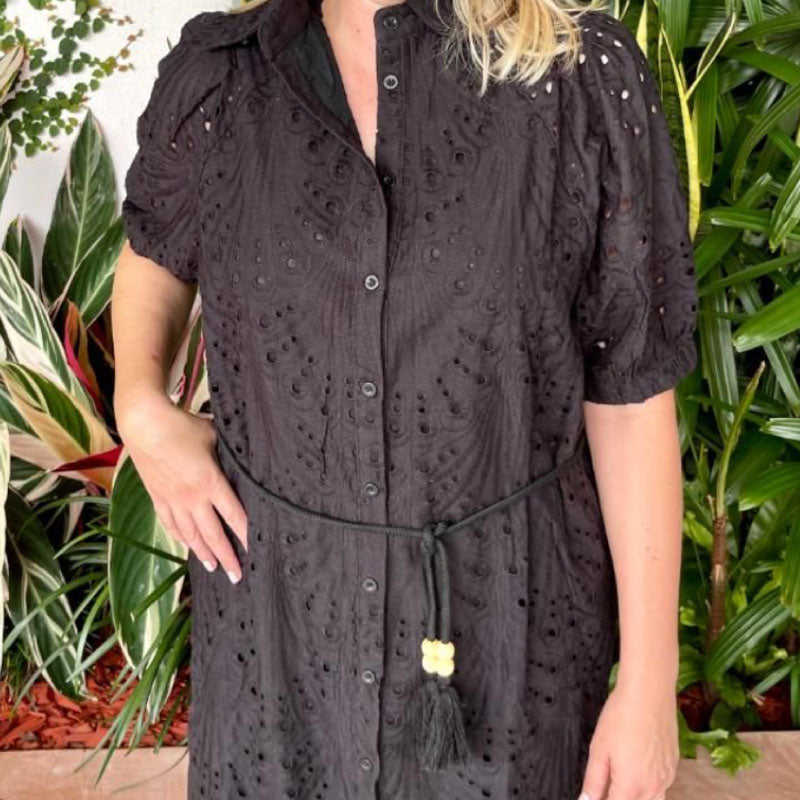 Anglaise Black Dress
