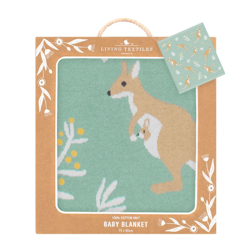 Australiana Baby Blanket - Kangaroo