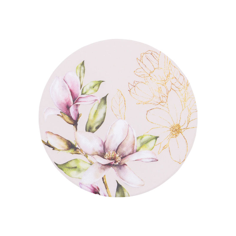 Blossom Gold Ceramic Coaster