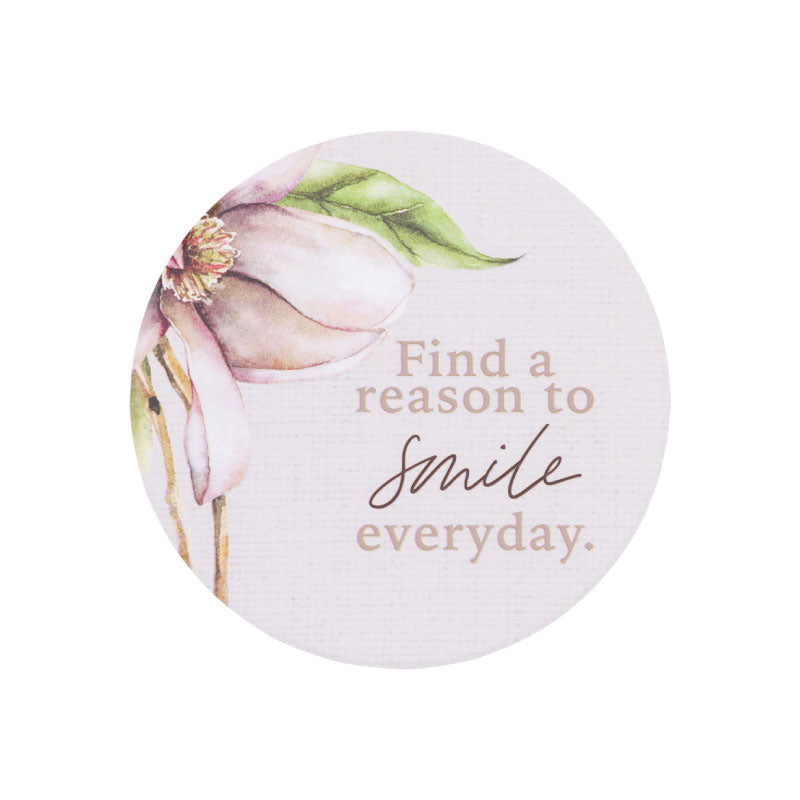 Blossom Smile Ceramic Coaster